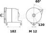 MAHLE ORIGINAL MG 629 Alternator